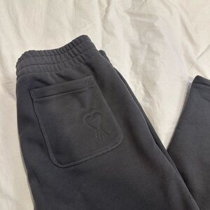 AMI grey sweatpants with heart logo